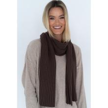 Ribbed Scarf - Chocolate