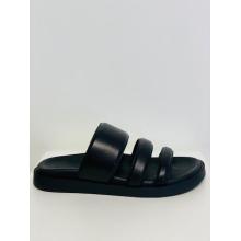 Pia Footbed Slide - Black